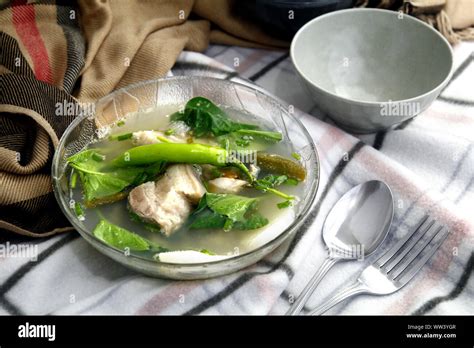 Photo Of Freshly Cooked Filipino Dish Called Pork Sinigang Or Pork