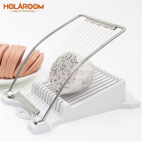 Holaroom Banana Slicer Ham Cutter Stainless Steel Fruit Vegetable