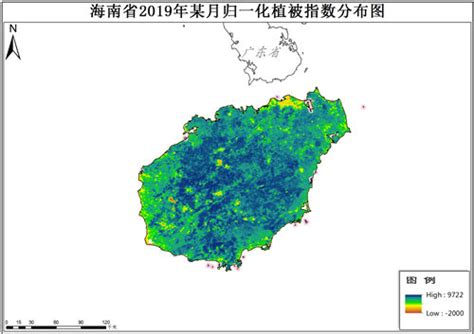 海南省归一化植被指数ndvi逐月数据 地理遥感生态网