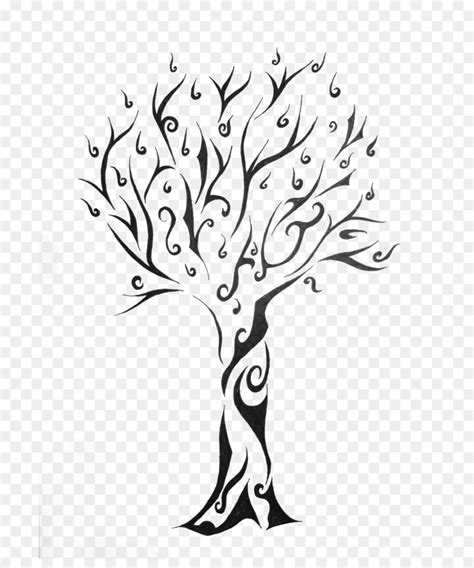 Free Silhouette Tree Tattoo, Download Free Silhouette Tree Tattoo png ...