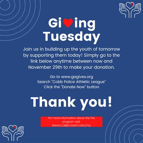 Cobb Pal Giving Tuesday Cobb County Georgia