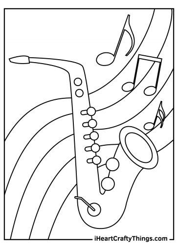 Music Coloring Pages 100 Free Printables