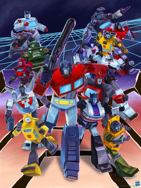 Transformers Autobots Poster Cartoon Variant 18 X 24 Rich Pellegrino Art And Illustration