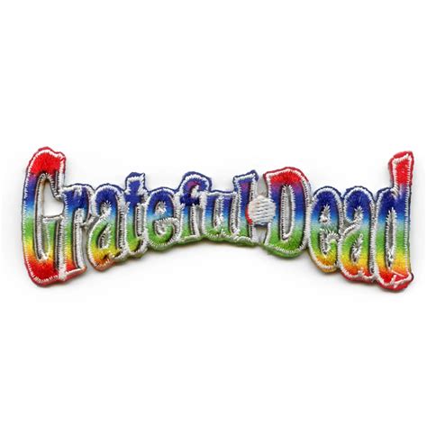 Grateful Dead Rainbow Logo Patch Tie Dye Small Embroidered Iron On ...