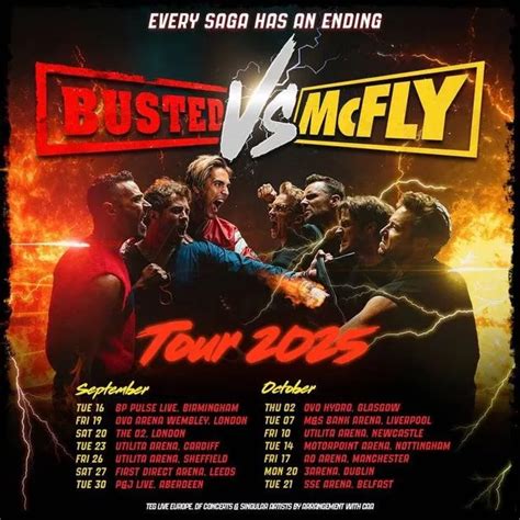 Busted vs McFly 2025 tour tickets on sale today - including two