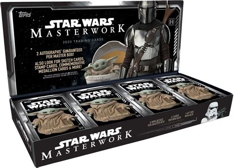 Star Wars Topps 2020 Masterwork Trading Card HOBBY Box 4 MINI Boxes