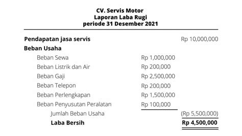 10 Contoh Laporan Keuangan Lengkap Perusahaan Jasa Infoupdate Org