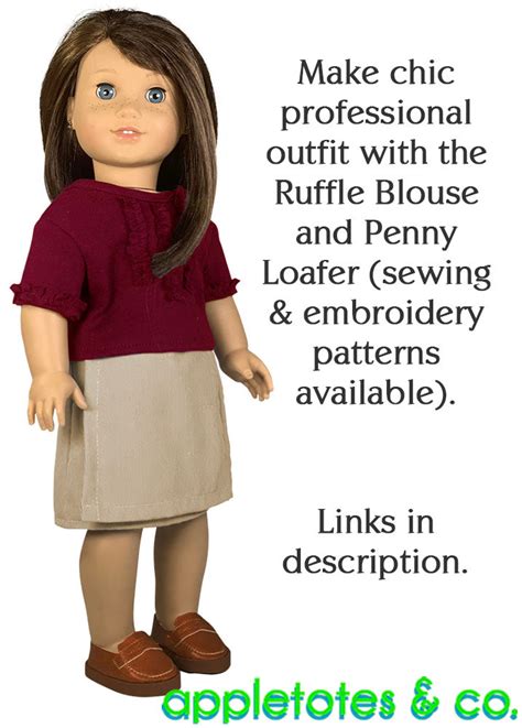 Free Wrap Skirt Sewing Pattern For 18 Inch Dolls Appletotes And Co