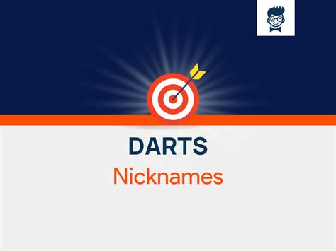 Darts Nicknames: 570+ Cool And Catchy Nicknames - BrandBoy