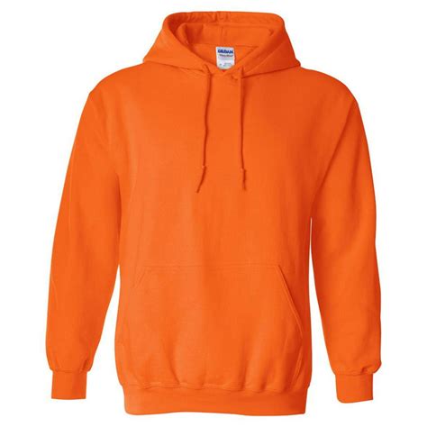 Gildan 18500 Adult Hooded Sweatshirt Orange 2x Large