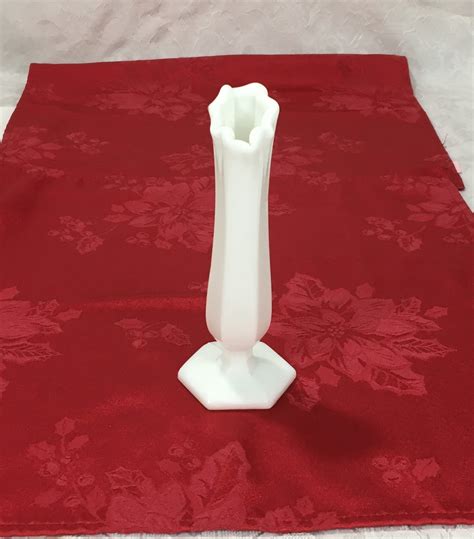 Vintage Westmoreland White Milk Glass Flower Bud Vase 7 Etsy