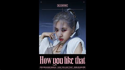 Blackpink How You Like That Title Posters Youtube