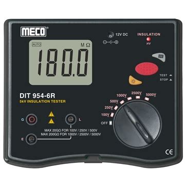 6 Range 5kV 200GOhm Digital Insulation Tester Model DIT 954 6R