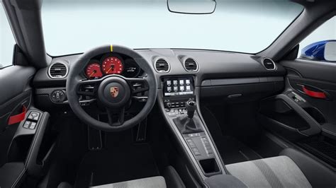 718 Cayman GT4 RS Interior with Black Leather and Grey Trims