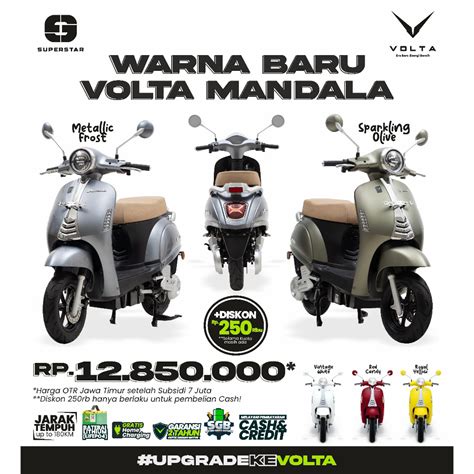 Jual Baru Volta 403 MANDALA Motor Listrik Subsidi Pemerintah 1000 Watt