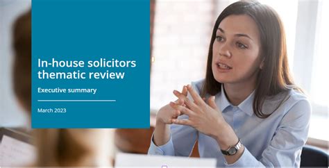 Sra In House Solicitors Thematic Review Solicitors Regulation Authority