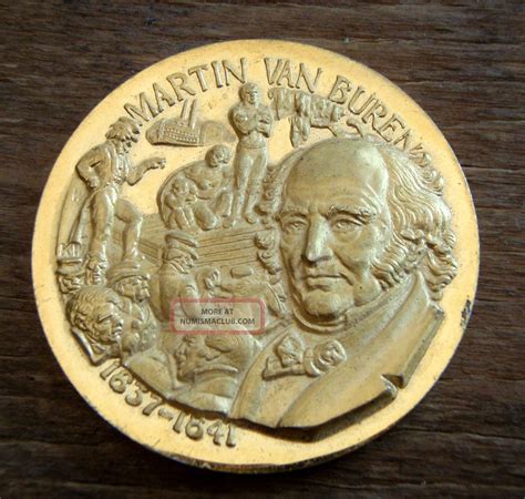 Wittnauer Presidential Commemorative Coin, 24k On. 925, Martin Van Buren