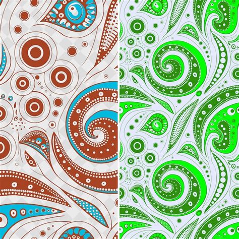 Paisley Patterns With Teardrop Shapes And Enclosed In Circul Creative