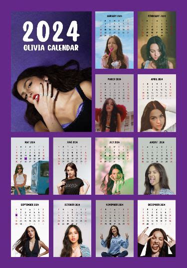 Olivia Rodrigo Sour Digital Calendar In 2024 Olivia Lyrics Olivia