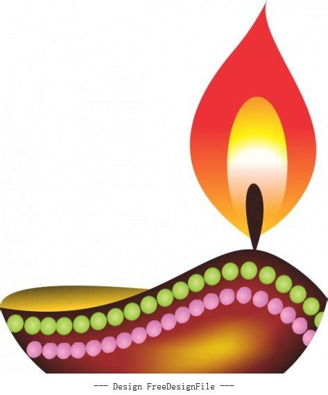 Diwali diya deep deepawali design vectors free download