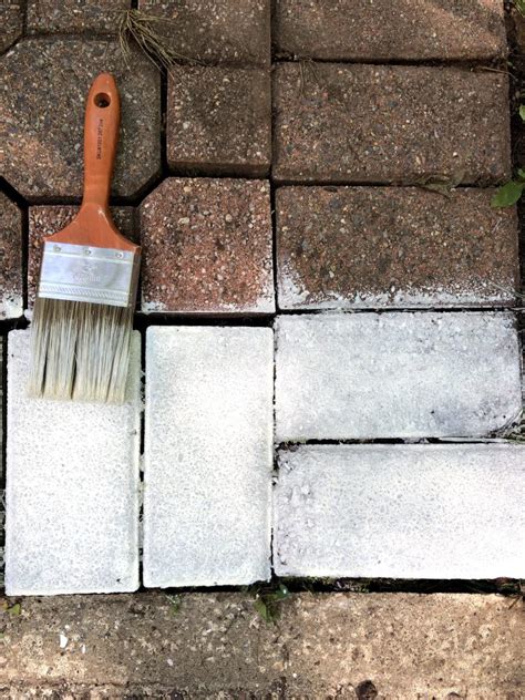 How To Whitewash A Brick Paver Patio — This Homemade Heaven