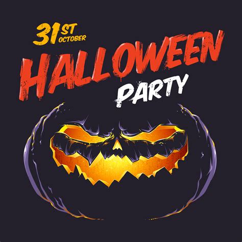 Halloween Party Flyer 338308 Vector Art at Vecteezy