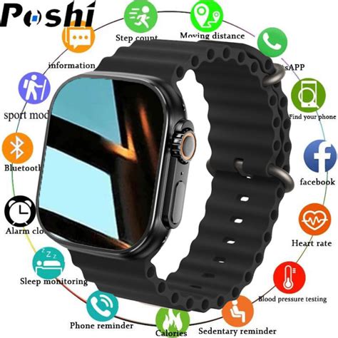 Poshi New Smart Watch For Men Original Silicon Strap Ip