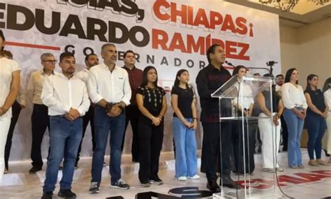 Eduardo Ramírez se declara ganador de la gubernatura de Chiapas