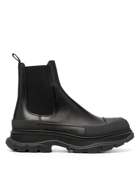 Alexander Mcqueen Chunky Sole Chelsea Boots In Black For Men Lyst