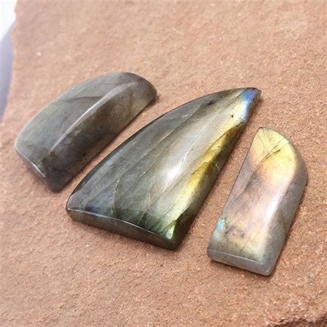 Ct Blue Flash Labradorite Free Form Cabochon Set Parcel Etsy Blue