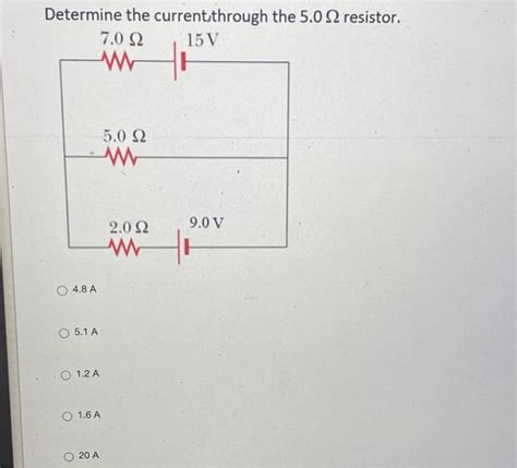 Solved Determine The Current Through The 50 2 Resistor 70