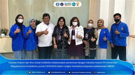 Implementasikan Mbkm Fhis Undiksha Kolaborasi Dengan Fh Universitas