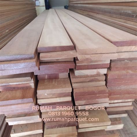 Jual Lantai Papan Kayu Bengkirai Polos 2 Sisi Untuk Pagar Dan Lantai