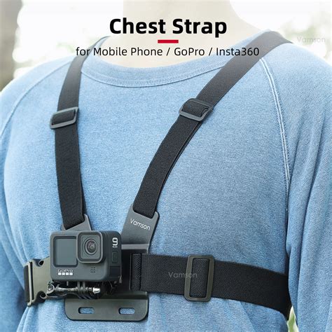 Vamson For Gopro 9 Accessories Chest Strap Belt Body Tripod Harness