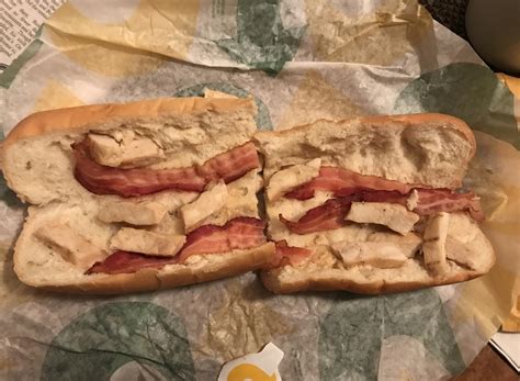 Subway Chicken Bacon Ranch Melt