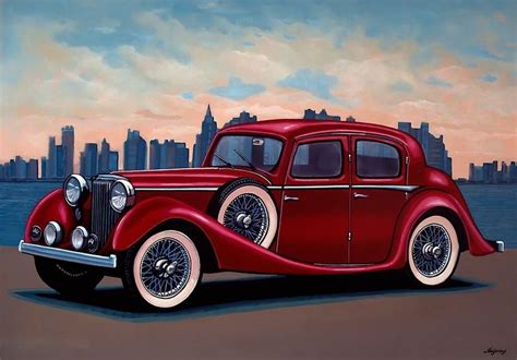 Pin On Paintings Of Cars