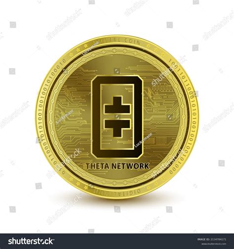 Theta Network Theta Coin Isolated On Stock Vector (Royalty Free