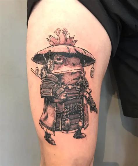 Top 71 Samurai Frog Tattoos Super Hot In Cdgdbentre