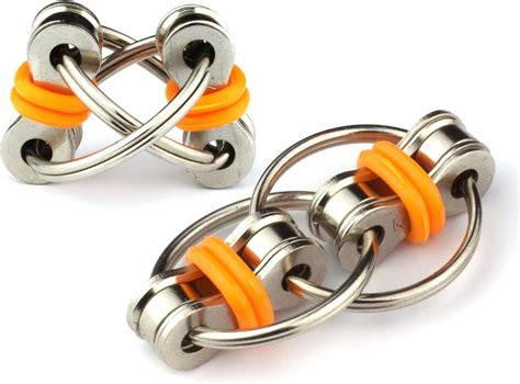 Toms Fidgets Flippy Chain Fidget Toy Perfect For Adhd Anxiety And Autism Bike Chain Fidget