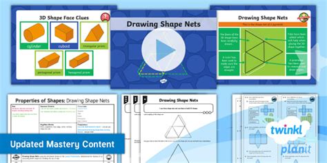 Y Maths Mastery Lesson Pack Nets Of D Shapes Twinkl