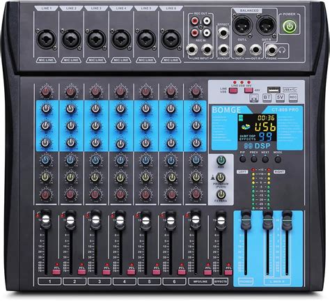 Bomge Professional Mixer Sound Board Console 8channel Desk System Wusb