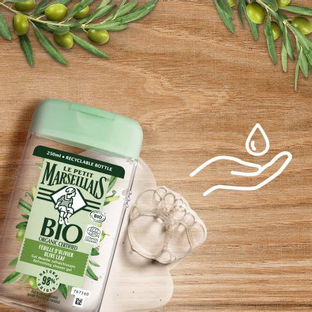 Le Petit Marseillais Olive Leaf Bio Organic Refreshing Shower Gel