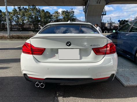 F32 420i Msports Lciにアライメント調整、3ddesignトランク＆ルーフスポイラー！ Allzu Motorenbau アルツモトーレンバウ