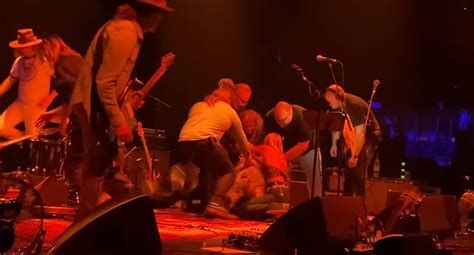 The Brian Jonestown Massacre band members brawl onstage during concert ...