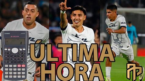 Qu Necesita Pumas Para Clasificar Directo Ltima Hora Ante