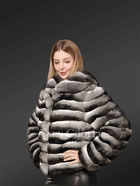 Real Chinchilla Fur Jacket