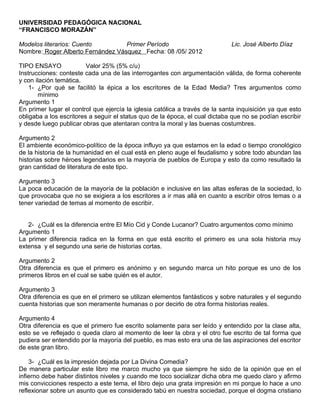 Prueba 2 Cuento Verdadera PDF