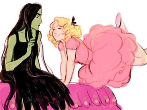 Glinda and Elphaba - Wicked Fan Art (37828027) - Fanpop