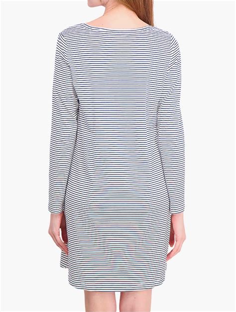 Myrunway Shop Tchibo Blue And White Stripe Long Sleeve Nightdress For