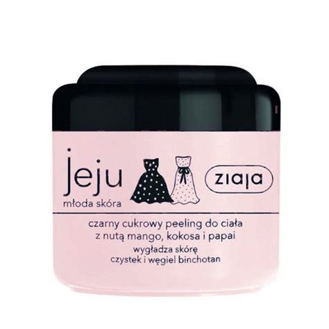 Ziaja Jeju Róż Czarny cukrowy Peeling do ciała 200ml Drogeria eKobieca pl